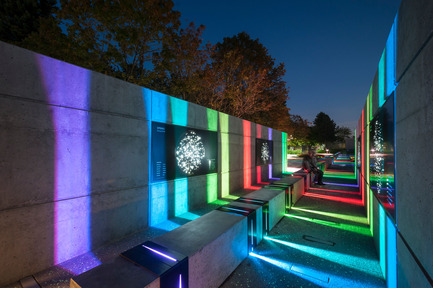Press kit | 2124-01 - Press release | The Illuminating Engineering Society of British Columbia announces its ‘Vision Award’ winners for 2016 - IESBC - Lighting Design - SFU’s Trottier Observatory and Science Courtyard - Photo credit:  PWL PARTNERSHIP LANDSCAPE ARCHITECTS INC.
