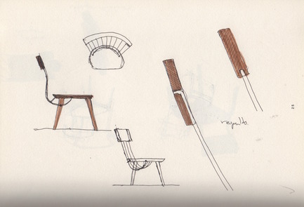 Dossier de presse | 1539-03 - Communiqué de presse | WW Chair - H Furniture Ltd. - Design industriel - WW Chair Sketches - Crédit photo : Hierve