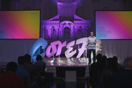 Press kit | 2048-03 - Press release | 3rd Annual Core77 Conference Tickets Now Available - Core77 - Industrial Design - 2015 Core77 Conference - Opening Ceremony with Co-Founder Stuart Constantine - Photo credit: Core77