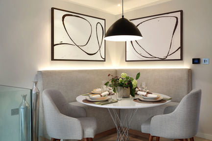 Dossier de presse | 1701-02 - Communiqué de presse | Southwood -Award winning contemporary London townhouse - LLI Design - Design d’intérieur résidentiel - Dining Area - Southwood - Upper Ground Floor - LLI Design - Crédit photo : Alex Maguire