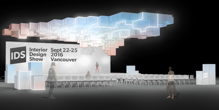 Press kit | 2158-19 - Press release | IDS Vancouver Announces Tom Dixon as Keynote Speaker for Trade Day - Interior Design Show Vancouver (IDS Vancouver) - Event + Exhibition - Concept Rendering of the Caesarstone Stage - Photo credit: Image Courtesy of Stantec
