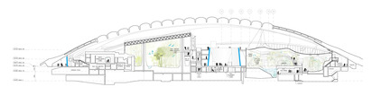 Press kit | 1057-06 - Press release | Montreal Biodome Science Museum Renewal - KANVA in collaboration with NEUF architect(e)s - Institutional Architecture - Section - Photo credit: KANVA