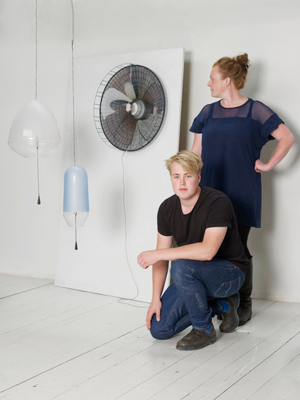 Press kit | 2158-18 - Press release | IDS Vancouver Goes Dutch on Design with Eindhoven - Interior Design Show Vancouver (IDS Vancouver) - Event + Exhibition - VANTOT Designers Esther Jongsma and Sam van Gurp with Limpid Lights - Photo credit: Image Courtesy of VANTOT
