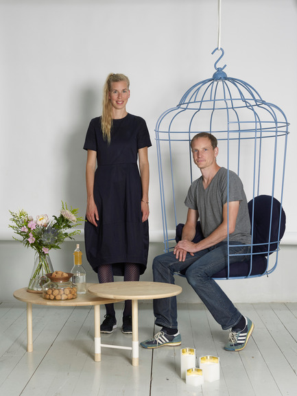 Press kit | 2158-18 - Press release | IDS Vancouver Goes Dutch on Design with Eindhoven - Interior Design Show Vancouver (IDS Vancouver) - Event + Exhibition - Ontwerpduo's Tineke Beunders and Nathan Wierink with Novecento Collection Products, and Cageling Seat - Photo credit: Image Courtesy of Ontwerpduo