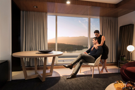 Dossier de presse | 2065-01 - Communiqué de presse | ‘The Owner’s Suite Collection’ is Unveiled   at Fairmont Pacific Rim in Vancouver, Canada - Fairmont Pacific Rim - Design d’intérieur commercial - Living Room - Lifestyle - Crédit photo : Fairmont Pacific Rim