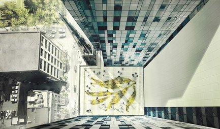 Dossier de presse | 1387-01 - Communiqué de presse | CannonDesign + NEUF architect(e)s dévoile le nouveau CHUM de Montréal, le plus grand projet hospitalier en Amérique du Nord - CannonDesign + NEUF architect(e)s - Architecture institutionnelle - Terrasse végétalisée - Crédit photo :  CannonDesign + NEUF architect(e)s 