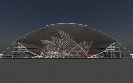 Press kit | 2186-01 - Press release | Singapore National Stadium - Arup Associates - Institutional Architecture -  The largest free spanning dome in the world - The Singapore National Stadium could comfortably envelope the Sydney Opera House  - Photo credit:  Arup Associates  