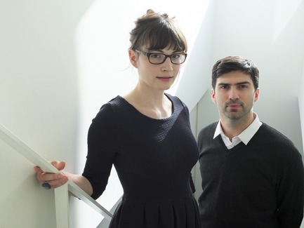 Press kit | 562-22 - Press release | Phyllis Lambert Design Montréal grant call for entries from young design professionals - Bureau du design - Ville de Montréal - Competition - Lauréats 2012Eugénie Manseau et Philippe Carreau, designers industriels, Studio Dikini - Photo credit: Nancy Bergeron