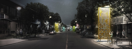 Dossier de presse | 562-66 - Communiqué de presse | Le projet Courtepointe, grand gagnant du concours de design de La Promenade Fleury - Collectif Giasson Hardy Ianniciello Proulx Tu - Concours - Projet lauréat «La Courtepointe» - Crédit photo : Collectif Giasson Hardy Ianniciello Proulx Tu