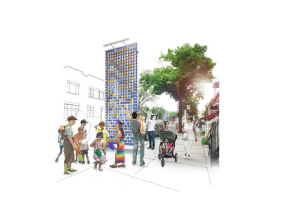 Dossier de presse | 562-66 - Communiqué de presse | Le projet Courtepointe, grand gagnant du concours de design de La Promenade Fleury - Collectif Giasson Hardy Ianniciello Proulx Tu - Concours - Projet lauréat «La Courtepointe» - Crédit photo : Collectif Giasson Hardy Ianniciello Proulx Tu