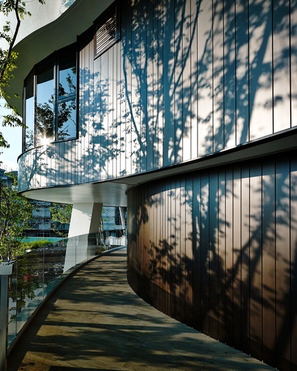 Dossier de presse | 2213-01 - Communiqué de presse | Green Places Community Clubhouse - Chain 10 Urban Space Design - Design d’intérieur commercial - Building Exterior - Crédit photo : Kuo-Min Lee
