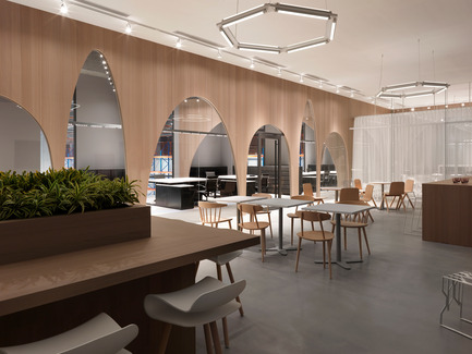 Dossier de presse | 2225-01 - Communiqué de presse | H&M Taiwan office - Courtyard - J.C. Architecture - Design d’intérieur commercial - J.C.Architecture - H&amp;M Taiwan office - Crédit photo : Kevin Wu