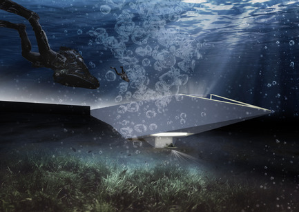 Press kit | 2234-01 - Press release | DMMRC – Dubai Maritime Museum & Research Centre - Studio Niko Kapa - Institutional Architecture - Underwater view - Photo credit: Studio Niko Kapa