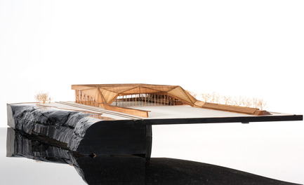 Dossier de presse | 2206-01 - Communiqué de presse | "Stade de soccer de Montréal" Awarded at AAP American Architecture Prize 2016 - Saucier + Perrotte Architectes/HCMA - Architecture institutionnelle - Maquette - Crédit photo : Saucier + Perrotte architectes/Hcma<br>