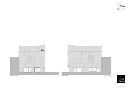 Dossier de presse | 2211-01 - Communiqué de presse | Dior Miami Facade - Barbarito Bancel Architects - Architecture commerciale - Main facade elevations - Crédit photo : BarbaritoBancel architects