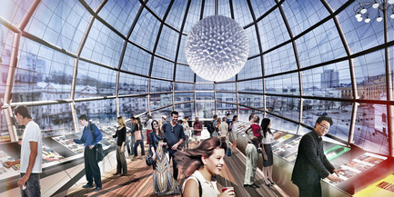 Dossier de presse | 2266-01 - Communiqué de presse | Pushkinsky International Cinema Hall at Moscow - Revitalization - MetropolitanmomentuM - Architecture institutionnelle - Interactive Hub - Interior<br> - Crédit photo : Pablo Osorio<br>
