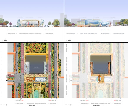 Dossier de presse | 2266-01 - Communiqué de presse | Pushkinsky International Cinema Hall at Moscow - Revitalization - MetropolitanmomentuM - Architecture institutionnelle - Elevations and Floor Plans<br> - Crédit photo : Pablo Osorio<br>