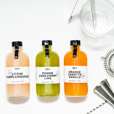 Dossier de presse | 728-12 - Communiqué de presse | Offrez du design en cadeau! - HAUT+FORT, Le marché design des Fêtes - Produit - DJINN SIROPS - Crédit photo : DJINN SIROPS
