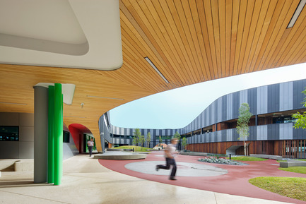 Dossier de presse | 2259-01 - Communiqué de presse | The Infinity Centre, Penleigh and Essendon Grammar Senior School - McBride Charles Ryan - Architecture institutionnelle - Internal Courtyard - Crédit photo : John Gollings