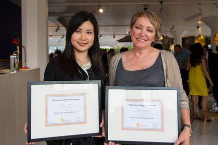 Press kit | 1615-03 - Press release | Call for Entries: The IESBC Vision Awards open January 1, 2017 - IESBC - Lighting Design -   Irena Lun (LH) &amp; Judith Babock (RH) - IESBC recipients of Emerging Professionals SHINE design competition 2014<br>   - Photo credit: Michael Young <br>