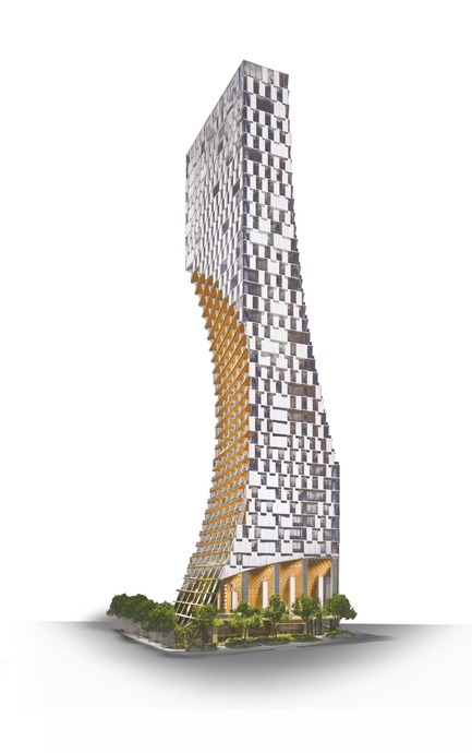 Dossier de presse | 2051-03 - Communiqué de presse | Fairmont Pacific Rim To Present “Japan Unlayered” in Vancouver, Canada - Fairmont Pacific Rim - Évènement + Exposition -  Alberni by Kuma (model)<br>  - Crédit photo :   Ed White <br>  