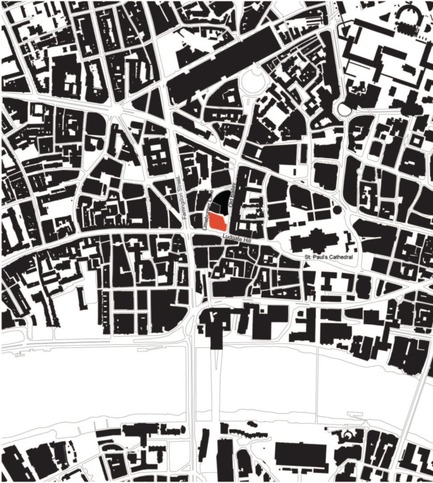 Dossier de presse | 2337-01 - Communiqué de presse | One New Ludgate - Fletcher Priest Architects - Architecture commerciale - One New Ludgate Location Plan<br> - Crédit photo : Fletcher Priest<br>