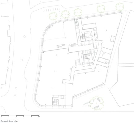 Dossier de presse | 2337-01 - Communiqué de presse | One New Ludgate - Fletcher Priest Architects - Architecture commerciale - One New Ludgate Ground Floor Plan<br> - Crédit photo : Fletcher Priest