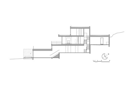Dossier de presse | 880-11 - Communiqué de presse | Résidence L'Estrade - MU Architecture - Architecture résidentielle - Coupe longitudinale - Crédit photo : MU Architecture