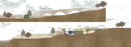 Dossier de presse | 2219-01 - Communiqué de presse | Winery in Chianti - IB Studio _ Arch. Invernizzi & Bonzanigo - Architecture commerciale - sections - Crédit photo : IB Studio _ Arch. Invernizzi &amp; Bonzanigo