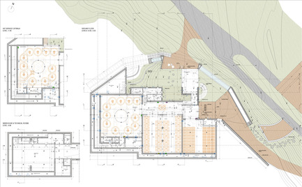 Dossier de presse | 2219-01 - Communiqué de presse | Winery in Chianti - IB Studio _ Arch. Invernizzi & Bonzanigo - Architecture commerciale - plan - Crédit photo : IB Studio _ Arch. Invernizzi &amp; Bonzanigo