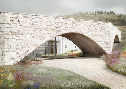 Dossier de presse | 2219-01 - Communiqué de presse | Winery in Chianti - IB Studio _ Arch. Invernizzi & Bonzanigo - Architecture commerciale - foyer - Crédit photo : IB Studio _ Arch. Invernizzi &amp; Bonzanigo