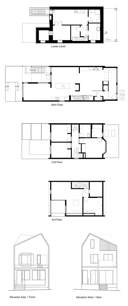 Press kit | 2344-01 - Press release | 46H - Sustainable Reinvention of 1905 House in the Beaches - baukultur/ca - Residential Architecture - Floorplans and Elevations<br> - Photo credit: baukultur/ca
