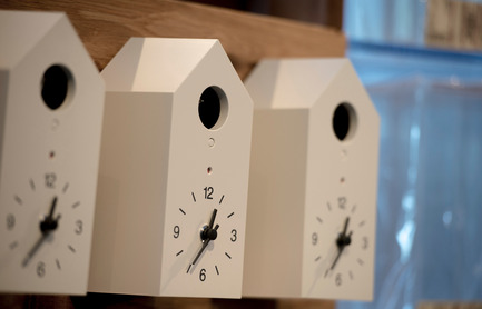 Press kit | 2051-04 - Press release | Japan Unlayered Officially Opens - Westbank | Peterson - Event + Exhibition -         MUJI Cuckoo Clocks - Photo credit:         The Collective You