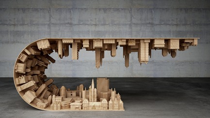Dossier de presse | 1834-11 - Communiqué de presse | Design Days Dubai Announces 2017 Edition - Dubai Design Week - Évènement + Exposition -  Wave City Coffee Table designed by&nbsp;Stelios Mousarris - Crédit photo :  Image Courtesy of Cities(UAE)