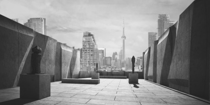 Press kit | 2045-01 - Press release | Batay-Csorba Architects Reimagines the Precast Concrete Building in Toronto - Batay-Csorba Architects - Commercial Architecture - Roof Top Sculpture Garden - Photo credit: Batay-Csorba Architects