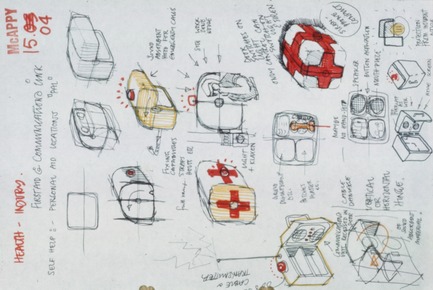 Dossier de presse | 756-15 - Communiqué de presse | Et si on parlait de bonheur sur le chantier? - Centre Canadien d’Architecture (CCA) - Évènement + Exposition - Cedric Price. McAppy : Dessin d’une unité personnelle de premiers soins (UPPS), 1973–1975. <br><br>   - Crédit photo :  Fonds Cedric Price, Centre Canadien d’Architecture © CCA, Montréal.