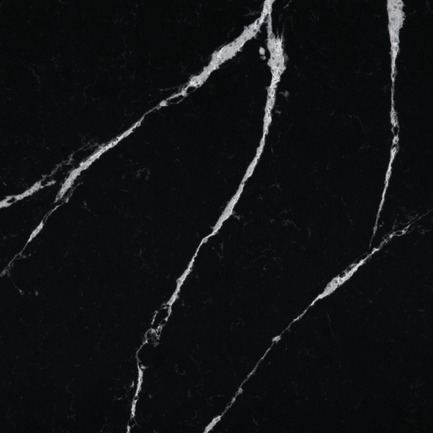 Dossier de presse | 2349-01 - Communiqué de presse | Silestone Unveils Eternal Collection with new N-Boost Technology - Cosentino - Produit - Slab swatch of Silestone by Cosentino's Eternal Marquina<br> - Crédit photo : Cosentino