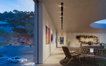 Dossier de presse | 2265-01 - Communiqué de presse | Superhouse 00/30 - Superhouse Property Group Ltd. - Architecture résidentielle - Looking out to the entrance and helipad - Crédit photo : The Boundary