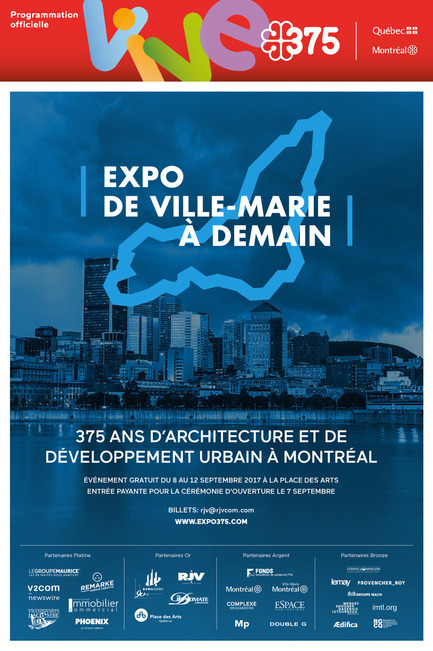 Dossier de presse | 1023-03 - Communiqué de presse | Appel d'offres pour l'exposition architecturale majeure         « De Ville-Marie à Demain        » pour le 375ème de Montréal - Gestion Villes du Futur - Évènement + Exposition - Crédit photo : RJV Communications Inc.&nbsp;<br>
