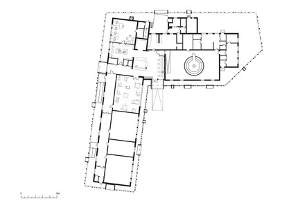 Dossier de presse | 2341-01 - Communiqué de presse | Torsby Finnskogscentrum - Bornstein Lyckefors arkitekter - Architecture commerciale - Plan - Crédit photo : Bornstein Lyckefors arkitekter