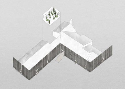 Dossier de presse | 2341-01 - Communiqué de presse | Torsby Finnskogscentrum - Bornstein Lyckefors arkitekter - Architecture commerciale - Axonometric - Crédit photo : Bornstein Lyckefors arkitekter