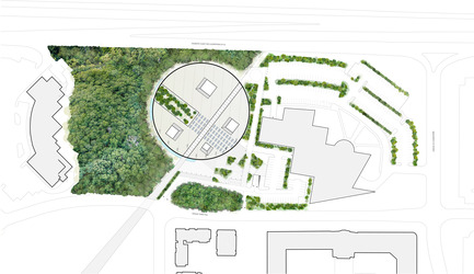Dossier de presse | 752-04 - Communiqué de presse | Le consortiumNFOE/ HCMAremporte le concours du Complexe Aquatique de Laval - Consortium NFOE/ HCMA - Architecture institutionnelle - Implantation - Crédit photo : Ville de Laval