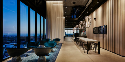 Dossier de presse | 1124-13 - Communiqué de presse | World Interiors News Awards Ceremony 2016 - World Interiors News - Design d’intérieur commercial - JOINT WINNER: LIGHTING PROJECTS<br>Corrs Chambers Westgarth by Electrolight <br><br>Electrolight were appointed to provide a lighting scheme to realise Corrs’ vision of a sophisticated and timeless aesthetic, with a focus on the reception void and casual entertaining areas. Adding to this the primary consultation spaces, including fifteen meeting and boardrooms, unite Corrs’ interface and consultation offering.<br><br>JUDGES’ COMMENTS<br>‘I think this a beautifully executed scheme which combines tonality, contrast and drama and brings that all into a corporate environment which can often be quite staid. I think they have clearly captured the essence of the brand as well. All in all a really impressive piece of lighting design’  - Crédit photo : Electrolight&nbsp;