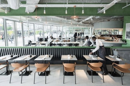 Dossier de presse | 2276-03 - Communiqué de presse | ArchiDesignclub Awards 2017 - ArchiDesignclub by Muuuz - Architecture institutionnelle - Lauréat dans la catégorie Intérieur / Restaurant : Brasserie Champeaux Alain Ducasse, Paris (75) - Ciguë - Crédit photo : Maris Mezulis