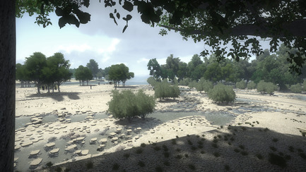 Dossier de presse | 2230-01 - Communiqué de presse | A new Landscape for the New Hydropower Plant Hagneck in Switzerland - Raymond Vogel Landschaften AG - Architecture de paysage -    Film still rendering of the new watercourses for fishes and the floodplains.&nbsp;<br>    - Crédit photo :    	 		 		 	 	 		 			 				 					Raymond Vogel Landschaften AG, Zürich  				 