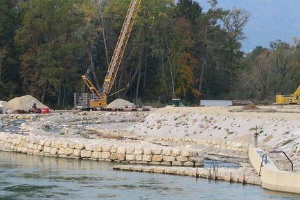 Dossier de presse | 2230-01 - Communiqué de presse | A new Landscape for the New Hydropower Plant Hagneck in Switzerland - Raymond Vogel Landschaften AG - Architecture de paysage -  Construction of the watercourses for fishes.<br>   - Crédit photo :    	 		 		 	 	 		 			 				 					Raymond Vogel, Zürich  				 
