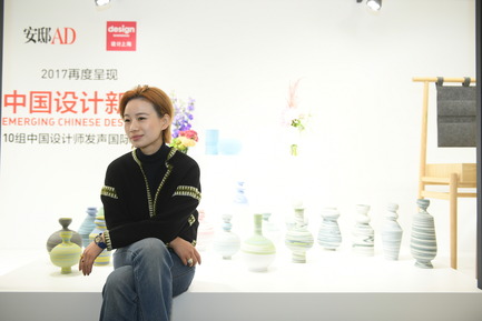 Dossier de presse | 1594-04 - Communiqué de presse | Asia's Leading Design Event Opened its Doors Yesterday to Record Crowds - Design Shanghai - Évènement + Exposition - Emerging Chinese Designer Platform - Qingtong Qian, founder and designer of minimaïst - Crédit photo : Design Shanghai