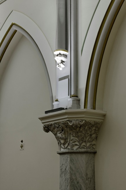 Dossier de presse | 561-01 - Communiqué de presse | La chapelle du Carmelle de Montréal - Éclairage Public - Design d’éclairage - Crédit photo : Pierre Bélanger