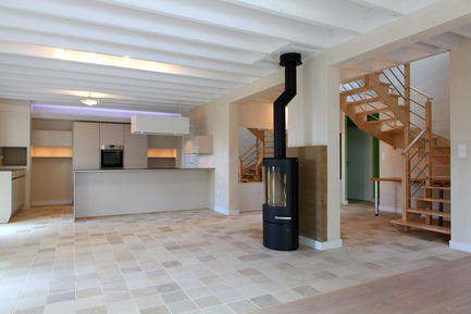 Press kit | 949-04 - Press release | A bioclimatic house in Auray, Brittany - Patrice Bideau - Residential Architecture - Photo credit: Armel Istin