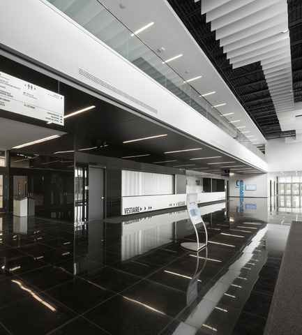Press kit | 886-02 - Press release | Centrexpo Cogeco Drummondville - CCM2 architects + Bilodeau Baril Leeming architects - Commercial Architecture - Photo credit: Stéphane Groleau